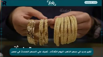 تغير جديد في سعر الذهب اليوم الثلاثاء.. تعرف على السعر المحدث في مصر